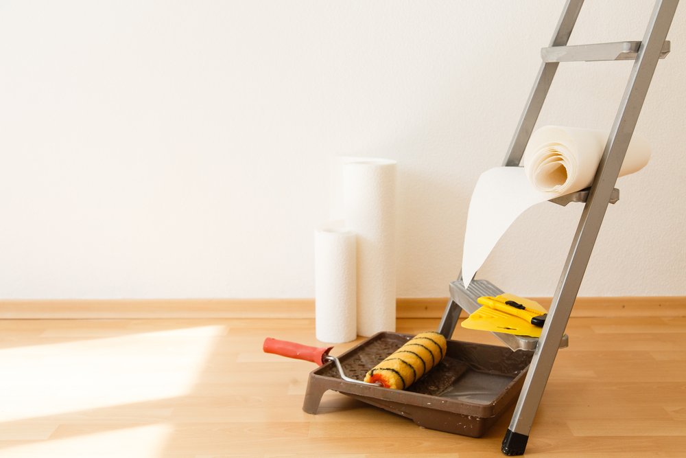 Renovatiebehang nadelen.