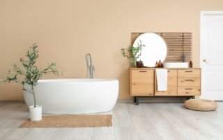 Renovatiebehang badkamer.