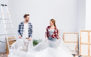 Renovatiebehang schilderen.