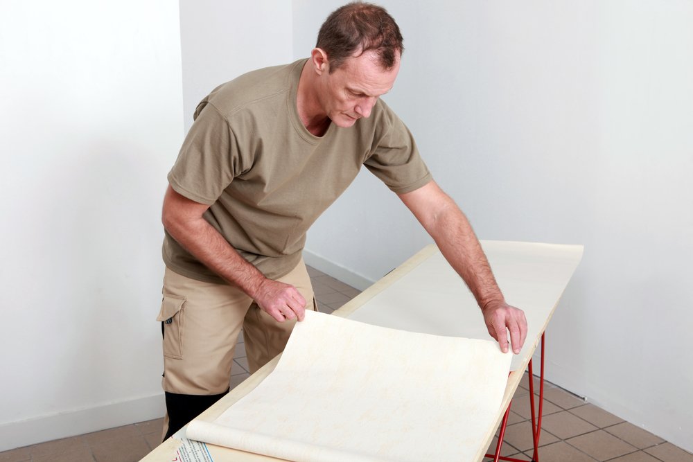 Renovatiebehang of stucen.