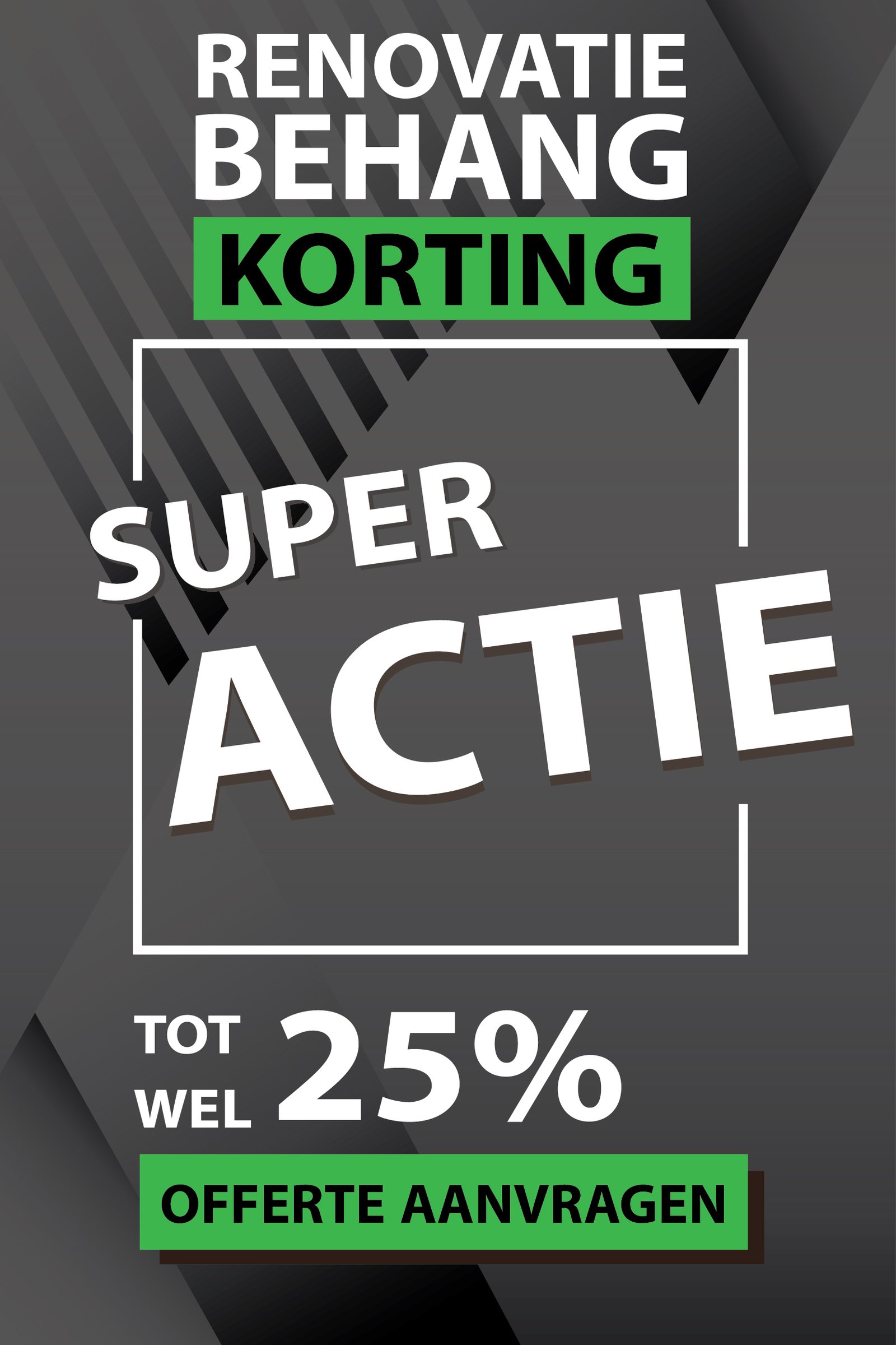 Renovatiebehang korting